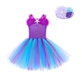 thumbnail image 1 of Rggeeun Toddler Sparkly Tutu Dress For Girls Party Gown Fairy Sea Themed Ballet Recital Dresses With Sequin Appliques For Pageants Festive Events And Stage Performances Comfort Casual O-Neck Sundress, 1 of 3