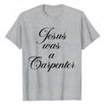 thumbnail image 1 of Rggeeun Women Tee Shirts Short Sleeve O-Neck Solid Color And Letter Printing Loose Top Shirt Soft For Daily Wear,Grey,M, 1 of 2