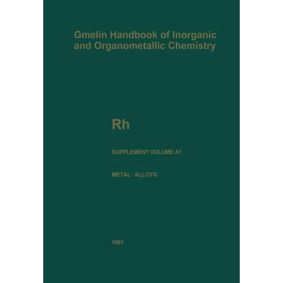 Rh Rhodium: Coordination Compounds with O- And N-Containing Ligands, (Paperback)