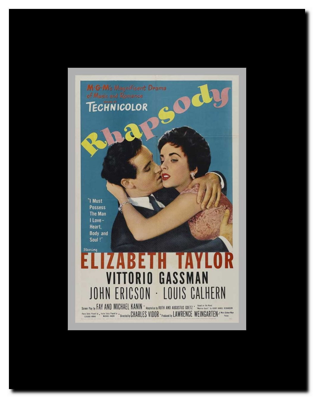 Rhapsody Framed Movie Poster