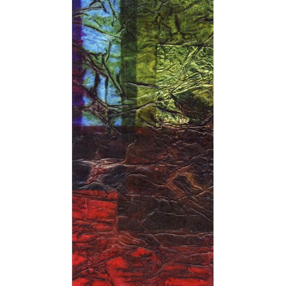 Rhapsody of Colors 56 Abstract art (Mixed Media) Canvas Art - Elisabeth Witte Design Pics (20 x 44)