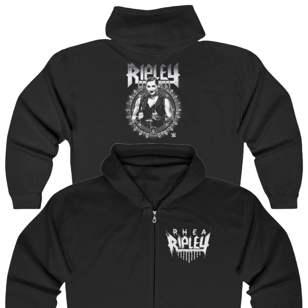 Bloody Rhea Ripely Text Rhea Bloody Ripley Black Zipper Hoody - Walmart.com