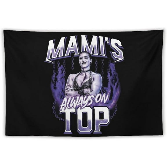 Rhea Great Wrestler Ripley Tapestry Wall Art for Bedroom, College Dorm, and Home Decor - Decorative Hanging Banner Flag Poster