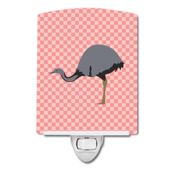 Rhea Pink Check Ceramic Night Light