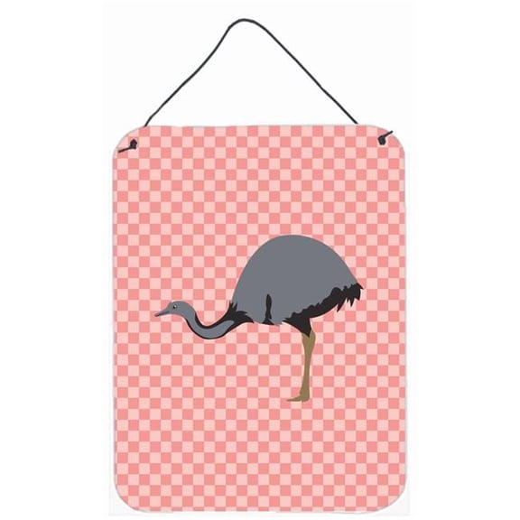 Rhea Pink Check Wall or Door Hanging Prints