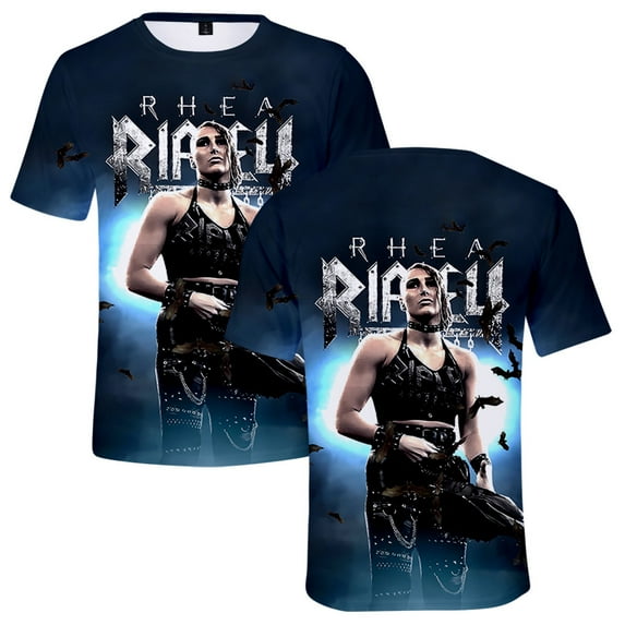 Rhea Ripley 3D Men/Women T-Shirt Summer Streetwear Harajuku Tshirt Shirt Short Sleeve