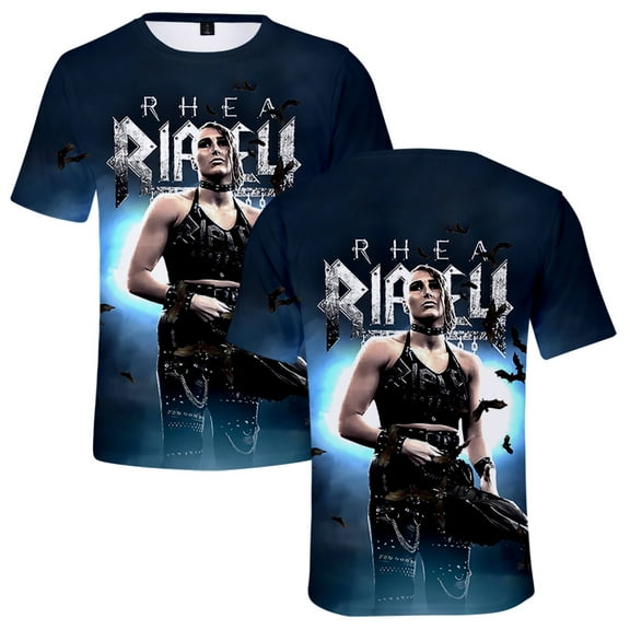 Rhea Ripley 3D Men/Women T-Shirt Summer Streetwear Harajuku Tshirt Shirt Short Sleeve