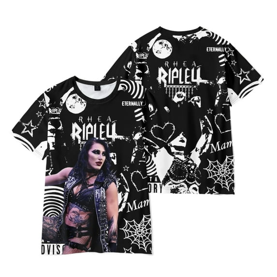 Rhea Ripley 3D Print T-Shirt Merch Summer For Women/Men Unisex Short Sleeve Tshirt Tee Fashion Streetwear