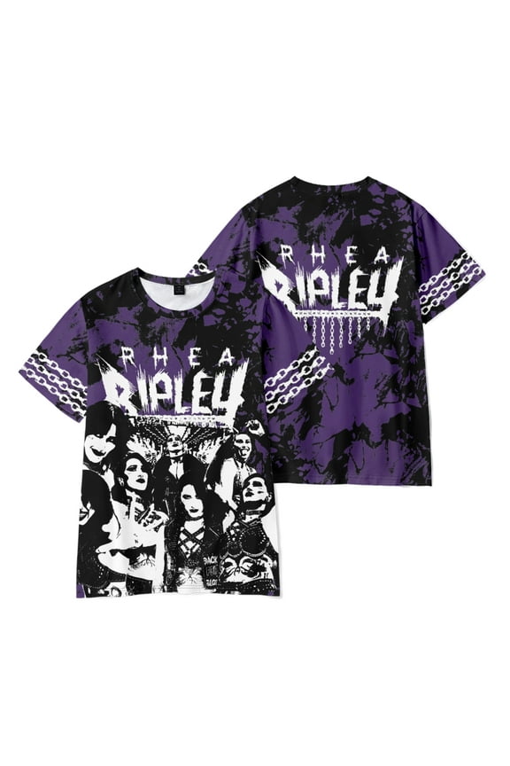 Rhea Ripley 3D Print T-Shirt Merch Summer For Women/Men Unisex Short Sleeve Tshirt Tee Fashion Streetwear