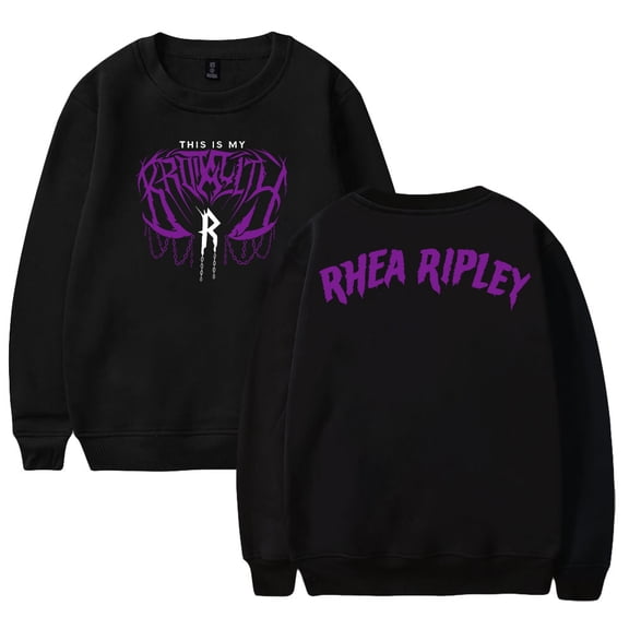 Rhea Ripley Brutality Sweatshirt Crewneck Long Sleeve Streetwear Men Women Pullover Tops