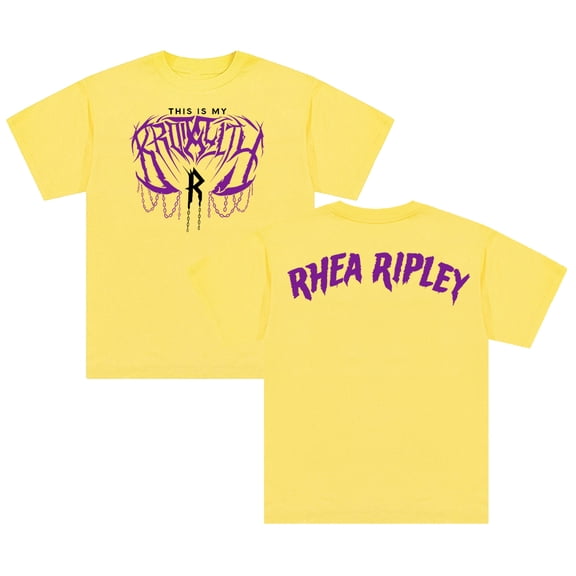 Rhea Ripley Brutality T-shirt Crewneck Short Sleeve Cotton Tee Men Women Streetwear Tops