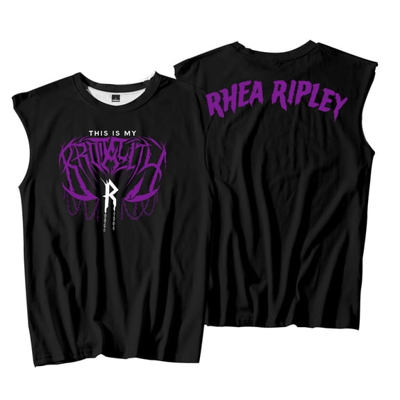 Rhea Ripley Brutality Tank Tops Unisex Sleeveless Sport Vest Men Women Outdoor Streetwear Tops