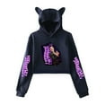 thumbnail image 1 of Rhea Ripley Cat Ear Fashion Trendy Women's Short Hoodie Sportswear, 1 of 2