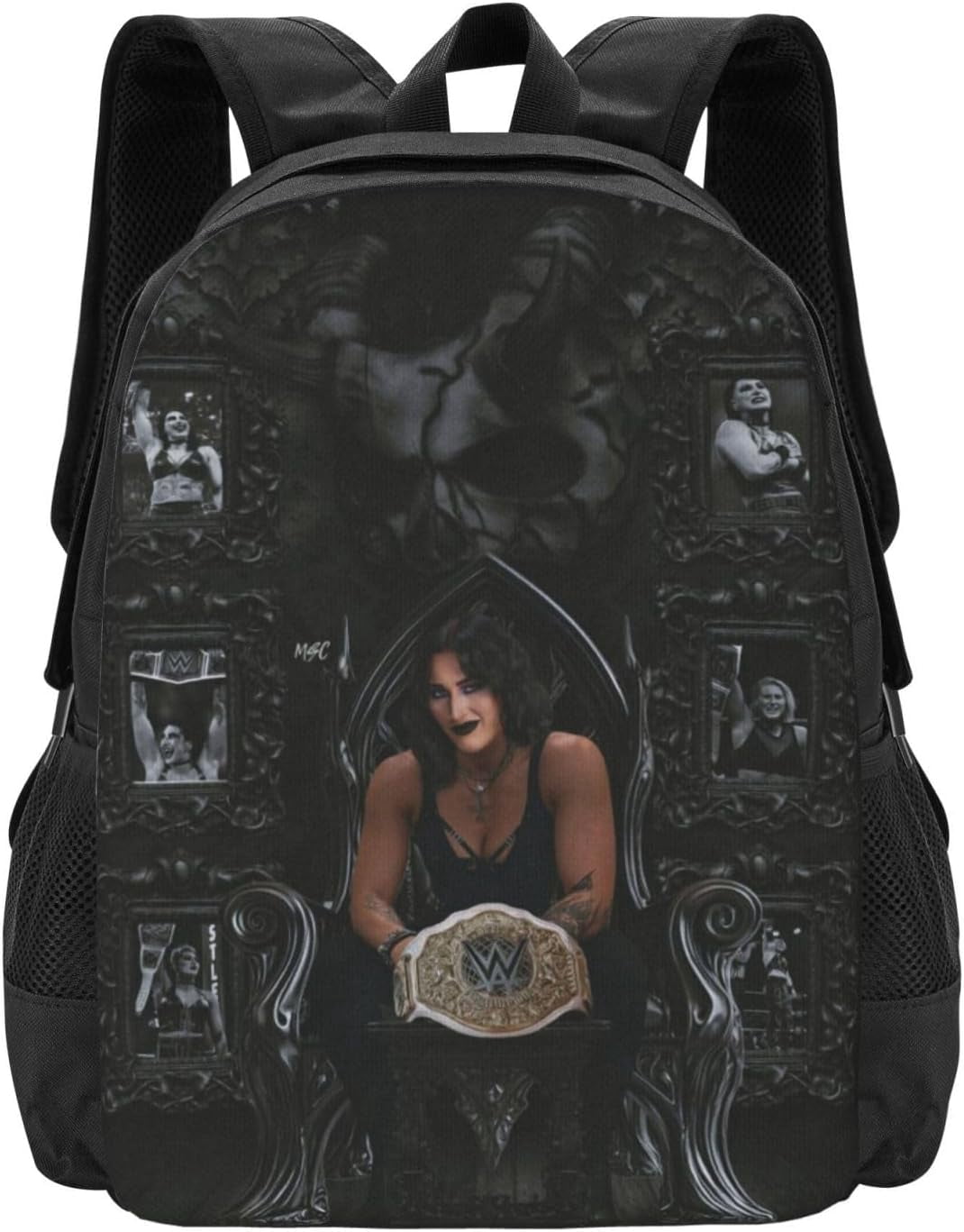 Rhea Ripley Character Backpack Large Capacity Lightweight Durable ...