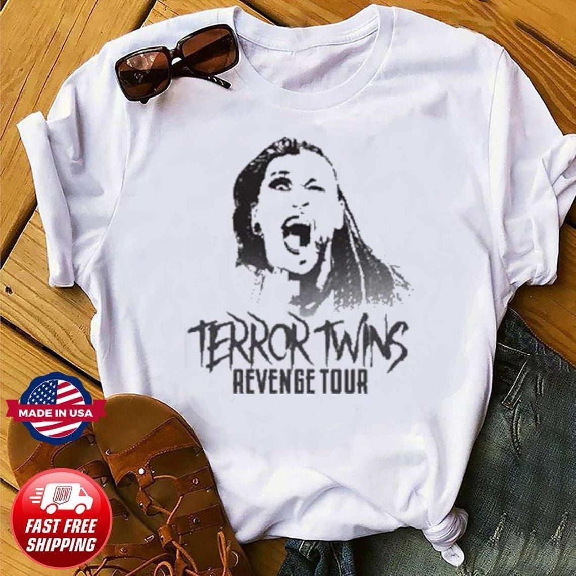 Rhea Ripley and Damien Priest Terror Twins Comfort Colors Shirt Design ...