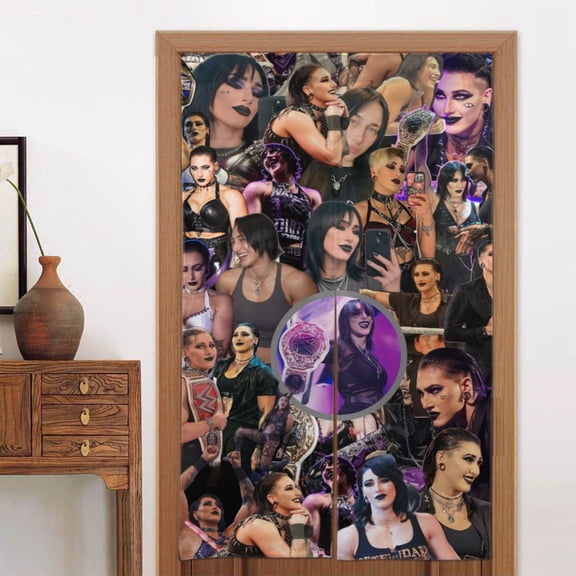 Rhea Ripley Doorway Curtain Cute Blackout Windproof Window Door Curtain Tapestry Colorful Room Privacy Divider Curtains Home Decoration 2 Panels 34"x56"