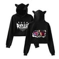 thumbnail image 1 of Rhea Ripley Hoodie Cat Ear Fashion Street Trend Women's Short Hoodie Sportswear, 1 of 2