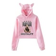 thumbnail image 1 of Rhea Ripley Hoodie Cat Ear Fashion Street Trend Women's Short Hoodie Sportswear, 1 of 2