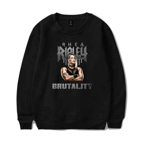 Rhea Ripley Hoodie Men's and women's long sleeved casual fashionable round neck hoodie