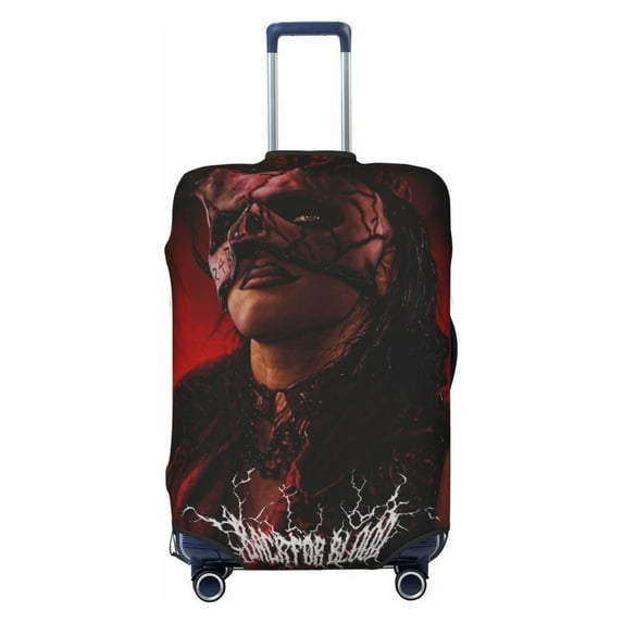 Rhea Ripley Luggage Cover Protector, Washable Elastic Suitcase Cover with Zipper and Buckle, Fits 18-32 Inch Luggage, Anti-Scratch & Dustproof