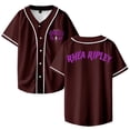thumbnail image 1 of Rhea Ripley Merch Baseball Jersey Shirt V-Neck Women Men Short Sleeve Streetwear Clothes, 1 of 3
