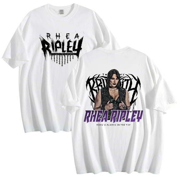 Rhea Ripley Merch Cotton T-Shirt Women Men Crewneck Casual Short Sleeve Tee