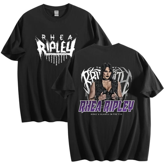 Rhea Ripley Merch Cotton T-Shirt Women Men Crewneck Casual Short Sleeve Tee