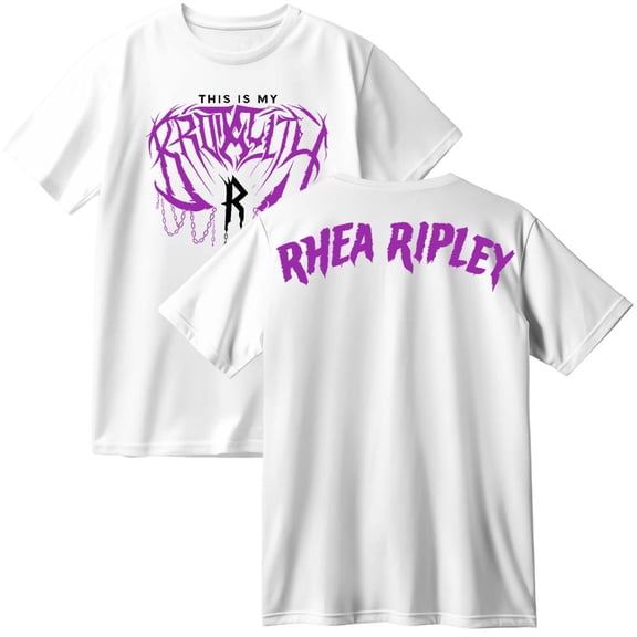 Rhea Ripley Merch Cotton T-Shirt Women Men Fashion Crewneck Short Sleeve Tee