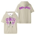 thumbnail image 1 of Rhea Ripley Merch Hooded T-Shirts Women Men Short Sleeve Tee Casual Fashion Clothes, 1 of 3
