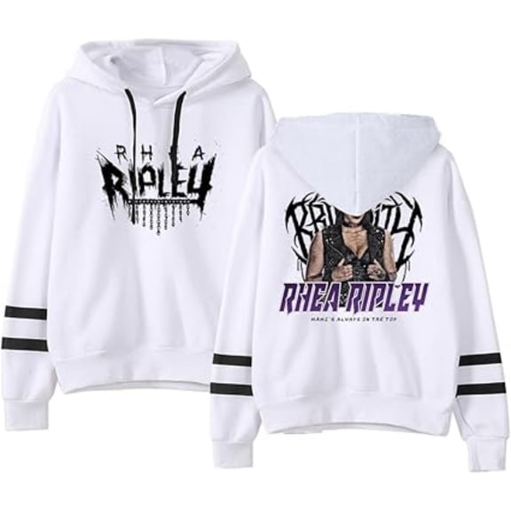 Rhea Ripley Merch Hoodie Pocketless Parallel Bars Sleeve Unisex Casual Sweatshirts