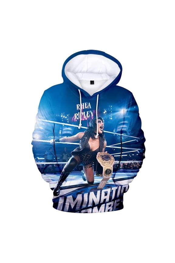 Rhea Ripley Merch Hoodies New Logo Pullovers Women Men Fashion Casual HipHop Style Sweatshirts