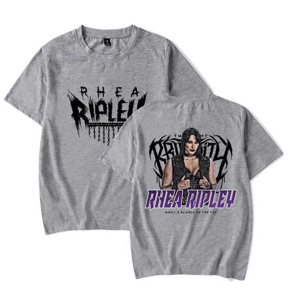 Rhea Ripley Merch New Logo T-Shirt Summer Streetwear Harajuku Tshirt Shirt Short Sleeve