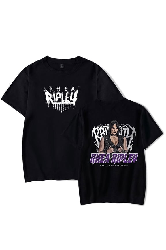 Rhea Ripley Merch T-Shirt Unisex Casual Crewneck Short Sleeve Fashion Tee