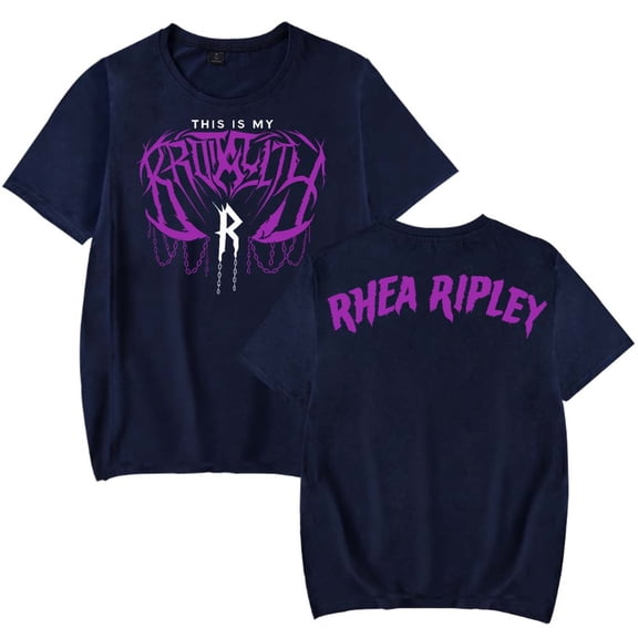 Rhea Ripley Merch T-Shirt Women Men Casual Crewneck Short Sleeve Fashion Tee