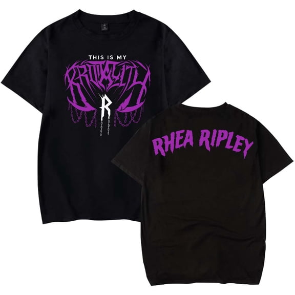 Rhea Ripley Merch T-Shirt Women Men Casual Crewneck Short Sleeve Fashion Tee