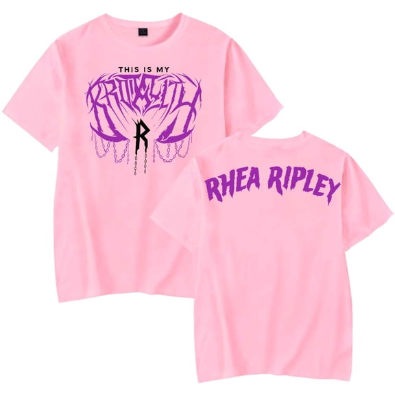 Rhea Ripley Merch T-Shirt Women Men Casual Crewneck Short Sleeve Fashion Tee