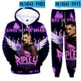 thumbnail image 1 of Rhea Ripley Merch Tour Hoodie Pants Sets For Men/Women Unisex Sweatshirt Pants Two Piece Set Streetwear, 1 of 3