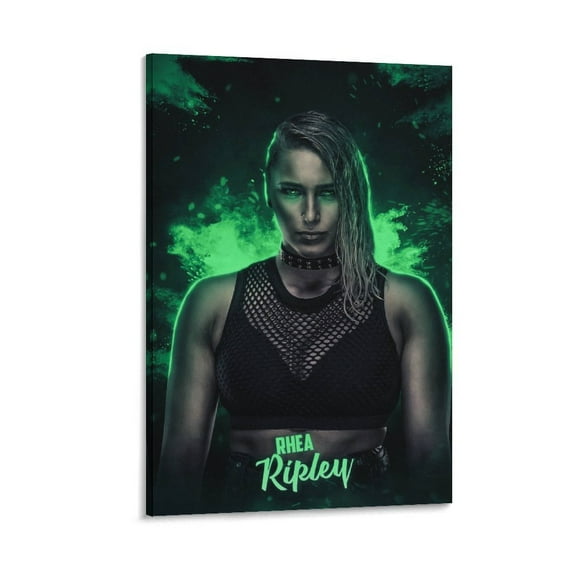 Rhea Ripley Poster, Canvas Wall Hanging Art Painting, Artwork Print for Home Decor Bedroom Living Room Dorm, Frame