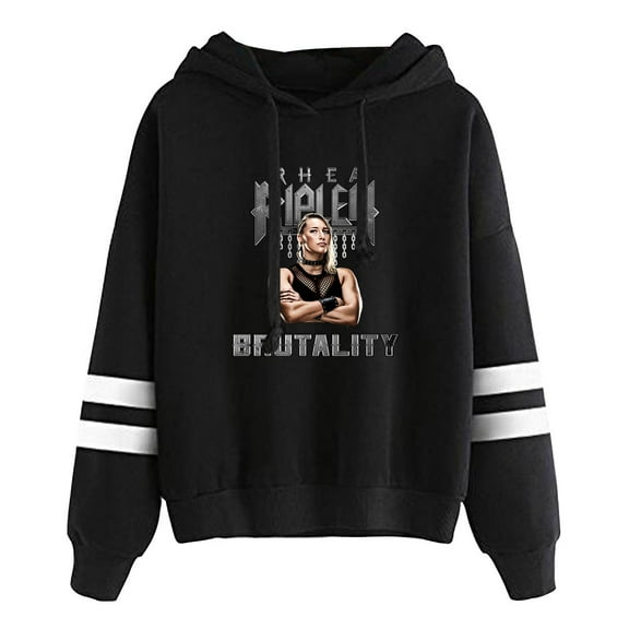 Rhea Ripley Pullover Hoodie Unisex Long Sleeve Pocketless Fashion Sweatshirt