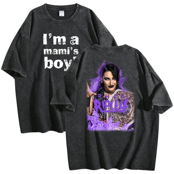 Rhea Ripley T-Shirt Cotton Wash Tee Merch Women Men Short Sleeve Crewneck Tee