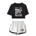 thumbnail image 1 of Rhea Ripley T-shirt Women's low cut short sleeved fashion T-shirt & casual home workout shorts, 1 of 2