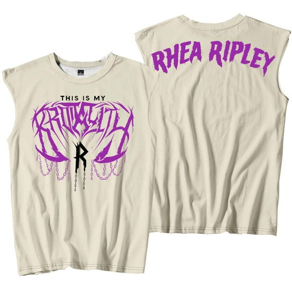 Rhea Ripley Tank Tops Merch Sleeveless Sport Vest Women Men Outdoor Sportwear