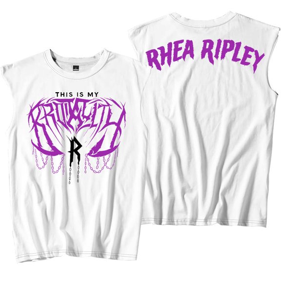 Rhea Ripley Tank Tops Merch Sleeveless Sport Vest Women Men Outdoor Sportwear