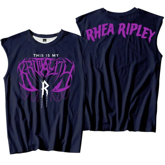 Rhea Ripley Tank Tops Merch Sleeveless Sport Vest Women Men Outdoor Sportwear