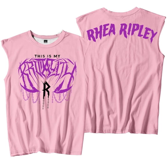Rhea Ripley Tank Tops Merch Sleeveless Sport Vest Women Men Outdoor Sportwear