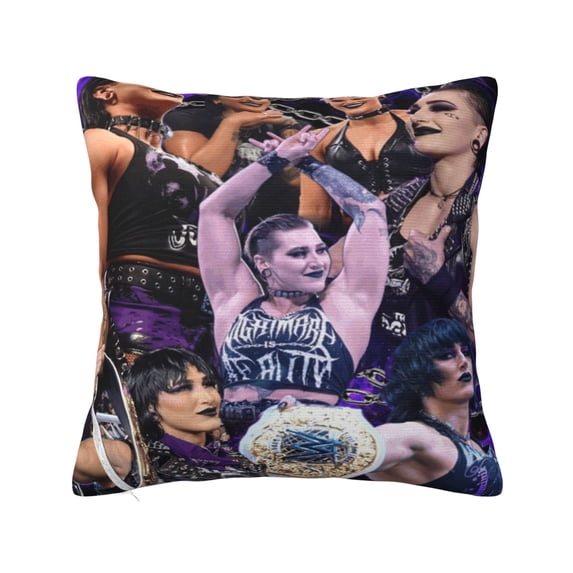 Rhea Ripley Throw Pillow Case Pillowcase Shell for Couch Sofa Home Decoration 16"x16"