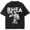 thumbnail image 1 of Rhea Ripley Vintage Oversized Shirt Men's Short Sleeved Tops Women's Crew Neck Graphic Tees, 1 of 5