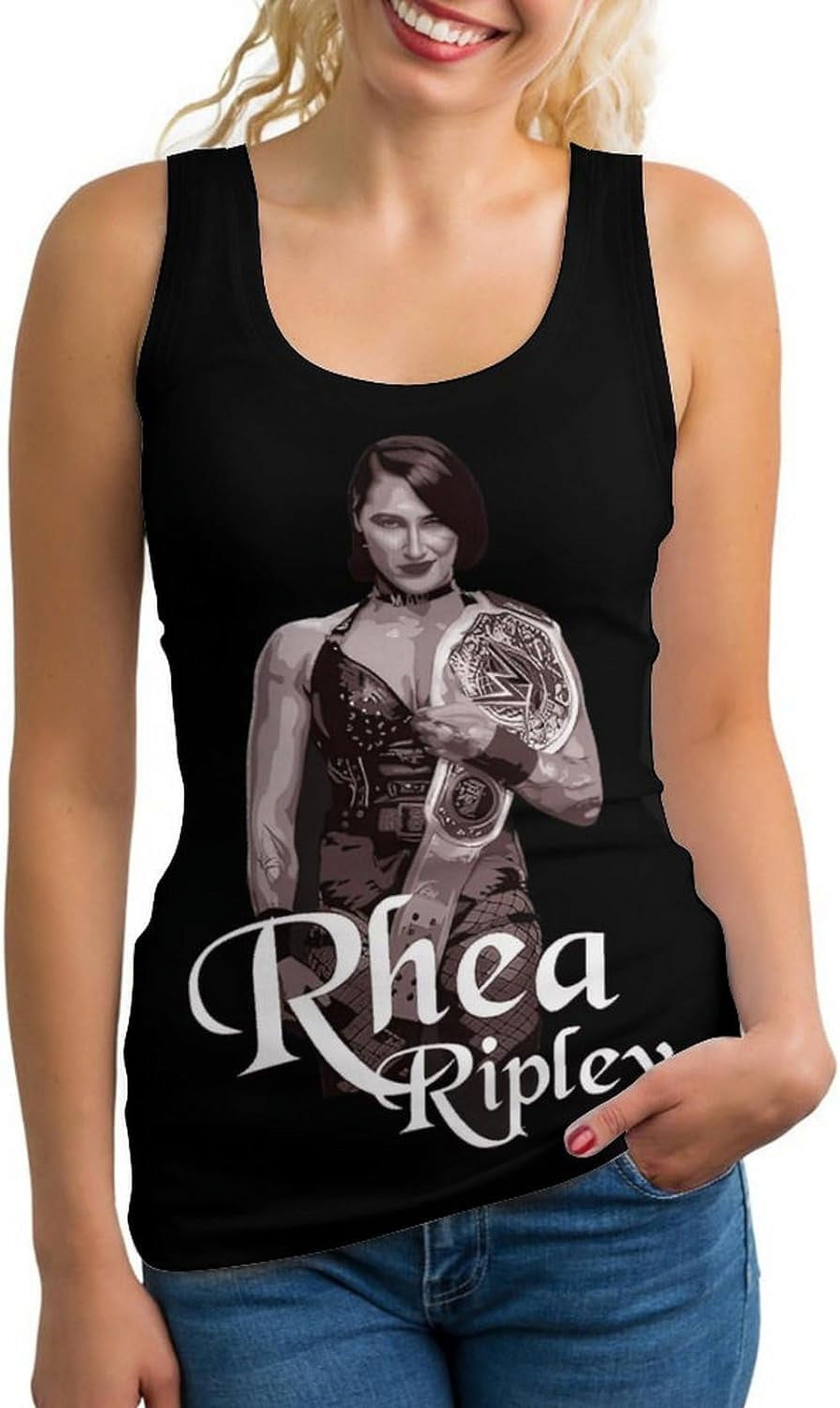 Rhea Ripley Women's Crewneck Quick Dry Loose Fit Summer Runing Racerback Workout Tank Top