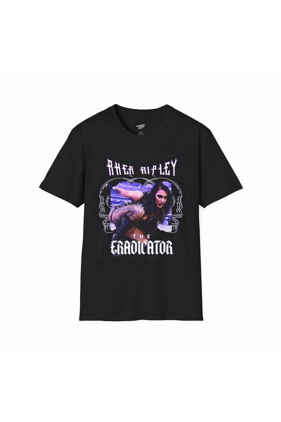 Rhea Ripley Wrestling Tee, WWE Fan Shirt, Unisex Graphic Print T-shirt, Women's Wrestler Gift, Wrestling Fan Apparel,L Color,Size 1