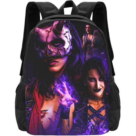 Rhea Ripley Backpack Rhea Ripley Kawaii 3d Printed Backpack Fan Merchandise Gift Laptop Bag Hiking Work Lightweight Backpack